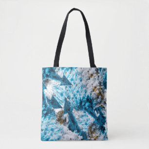 Bolsa Tote Ethereal Velocity: Geometric Cloud & Arrow Fusion