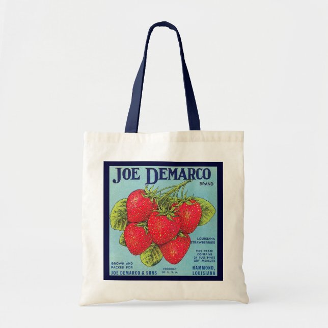 Bolsa Tote Etiqueta de Morango da Louisiana - Saco (Frente)