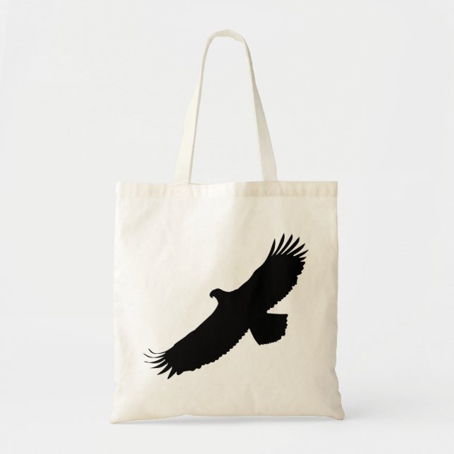 Bolsa Tote Etiqueta de Voo da Águia - Sua Cor - Texto (Frente)