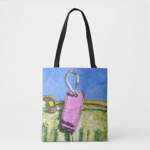 Bolsa Tote Etiqueta Rosa