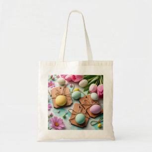 Bolsa Tote Etiquetas de madeira russas com ovos de Páscoa pin