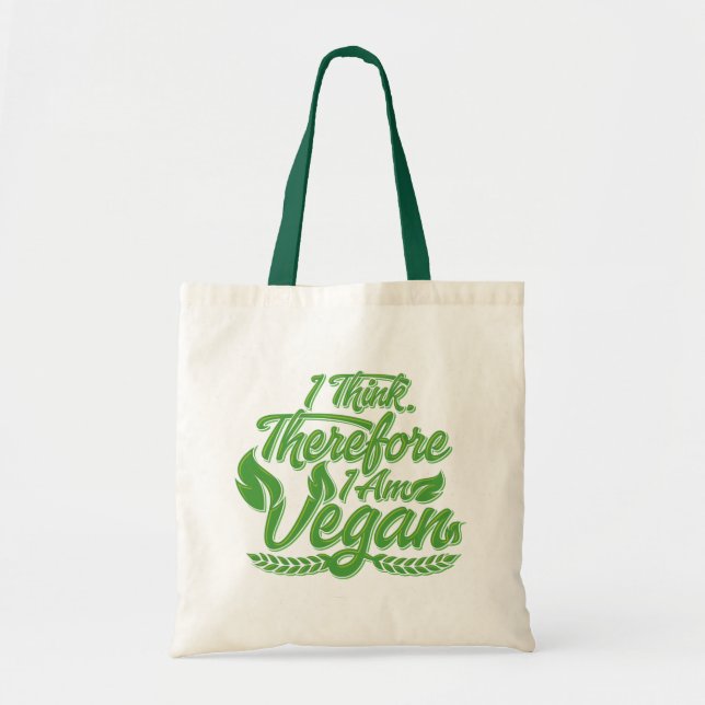 Bolsa Tote Eu Acho, Por Isso Sou Vegan (Frente)