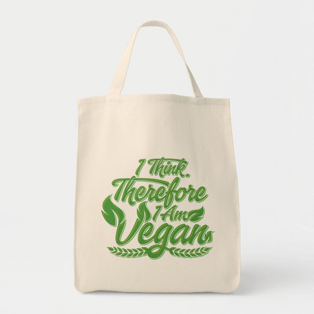 Bolsa Tote Eu Acho, Por Isso Sou Vegan (Frente)