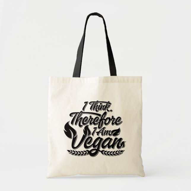 Bolsa Tote Eu Acho, Por Isso Sou Vegan (Frente)