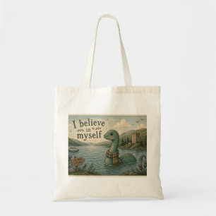 Bolsa Tote Eu acredito em mim mesmo Monstro do Lago Ness capr