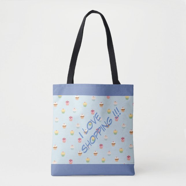 Bolsa Tote Eu adoro comprar (Frente)