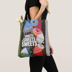 Bolsa Tote Eu adoro doces doce
