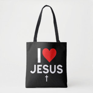 Bolsa Tote Eu adoro Jesus T-Shirt Você é um devoto Patriótico