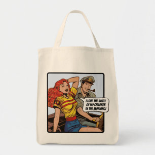Bolsa Tote Eu adoro o cheiro de nenhuma criança pela manhã!