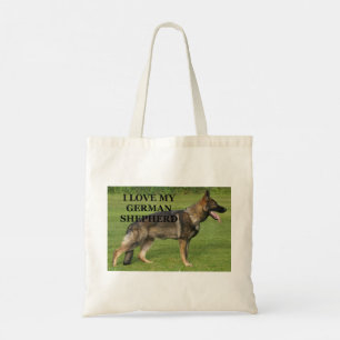 Bolsa Tote Eu adoro o meu german shepherd