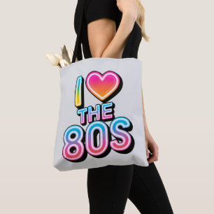 Bolsa Tote Eu adoro os anos 80