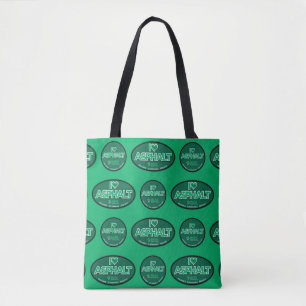 Bolsa Tote Eu Adoro Saco De Toque De Asfalto