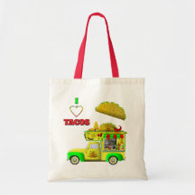Eu Adoro Tacos Pequeno Caminhão de Taco
