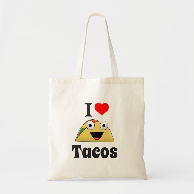 Bolsa Tote Eu Adoro Tacos Tote Bag (Frente)