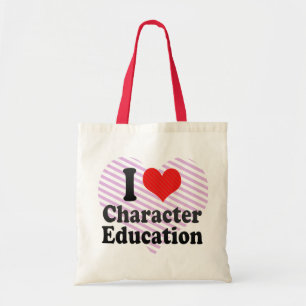 Bolsa Tote Eu amo a educação de caráter