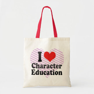 Bolsa Tote Eu amo a educação de caráter
