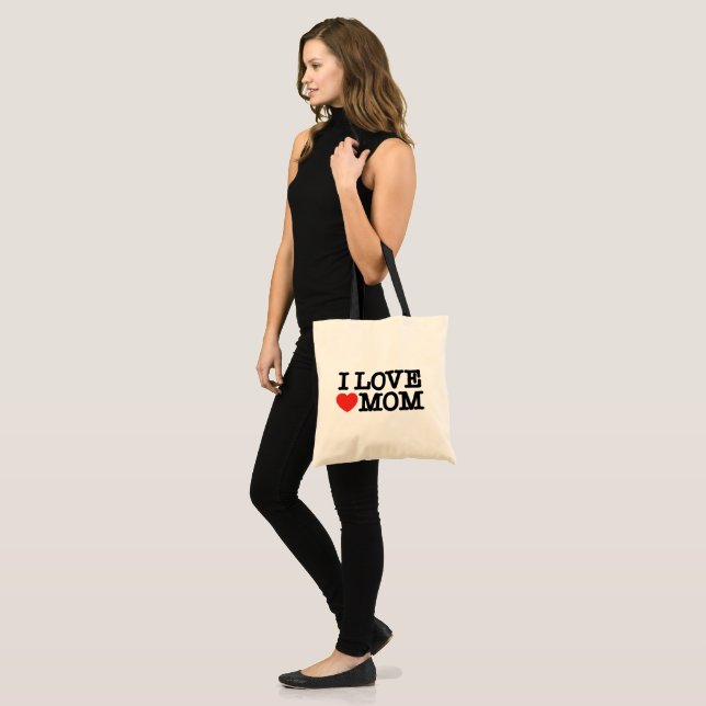 Bolsa Tote Eu amo a mãe (Frente (modelo))