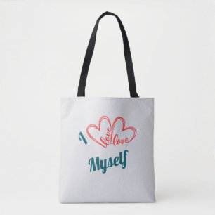 Bolsa Tote Eu Amo a Mim - Botão de Autocuidado