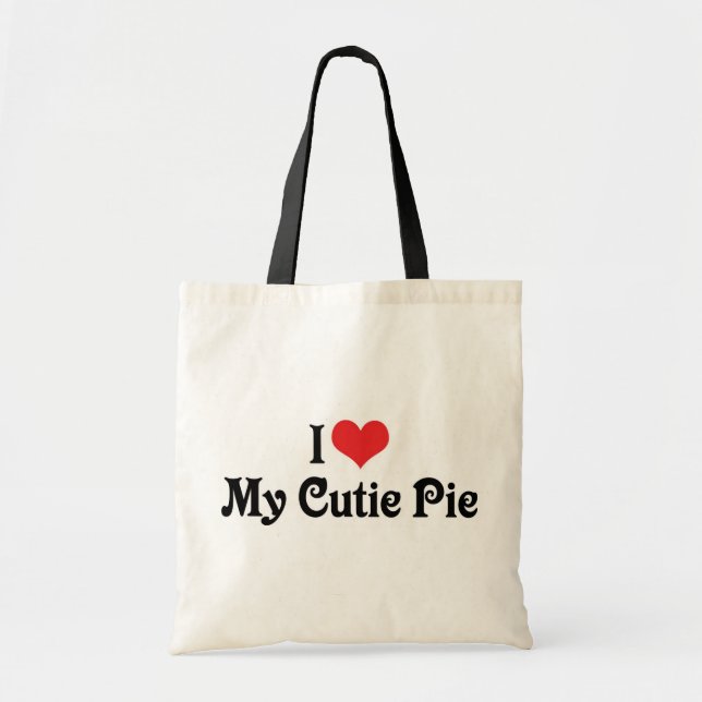 Bolsa Tote Eu Amo A Minha Torre Cutie (Frente)