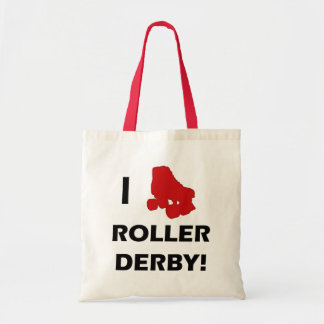 Bolsa Tote Eu amo a sacola de Derby do rolo