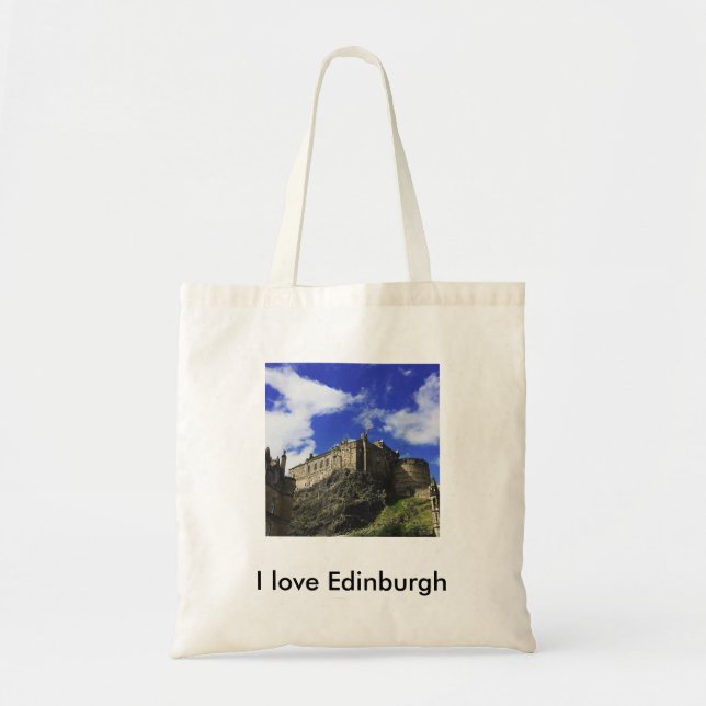 Bolsa Tote Eu amo a sacola de Edimburgo (Frente)