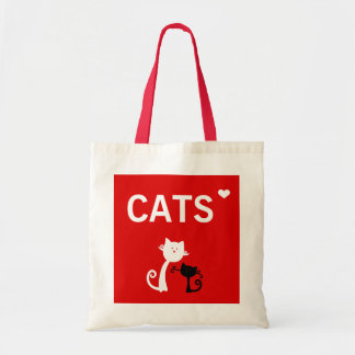 Bolsa Tote Eu amo a sacola dos gatos