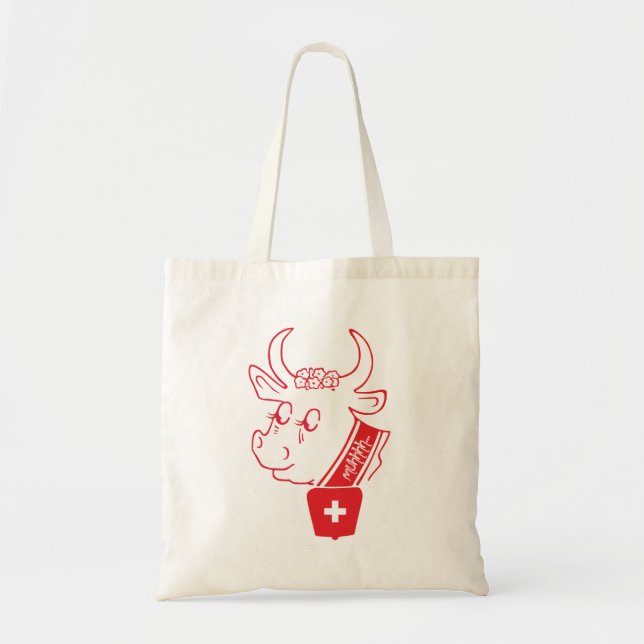 Bolsa Tote Eu amo a Suiça Tasche (Frente)