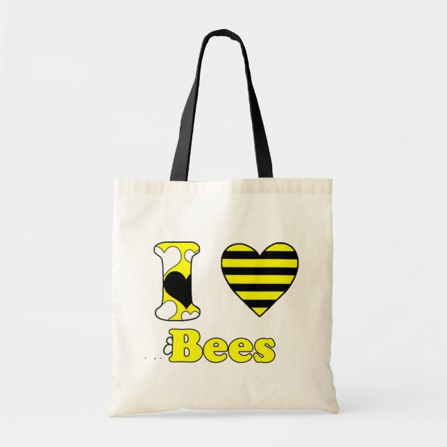 Bolsa Tote Eu amo abelhas (Frente)