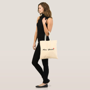 Bolsa Tote Eu amo Abu Dhabi