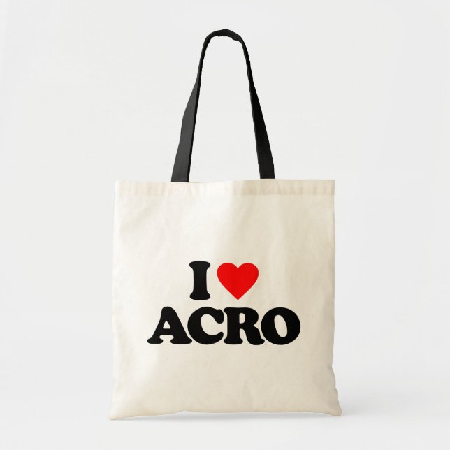 BOLSA TOTE EU AMO ACRO (Frente)