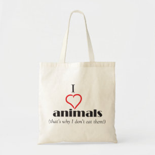 Bolsa Tote Eu amo animais