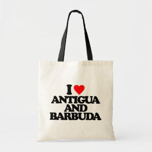 BOLSA TOTE EU AMO ANTÍGUA E BARBUDA