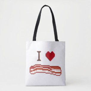 Bolsa Tote Eu Amo Bacon