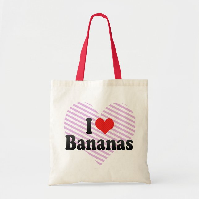 Bolsa Tote Eu amo bananas (Frente)