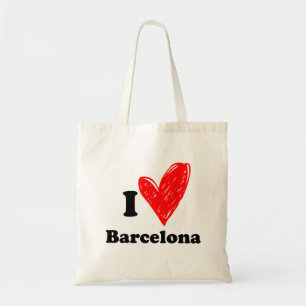 Bolsa Tote Eu amo Barcelona
