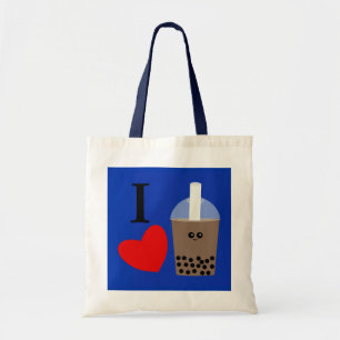 Bolsa Tote Eu amo Boba Beber #1 Tote Bag