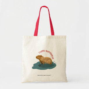 Bolsa Tote Eu amo capivaras