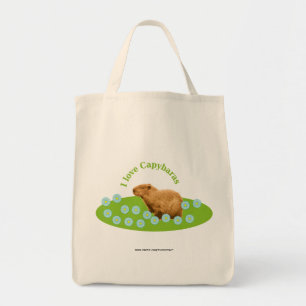 Bolsa Tote Eu amo Capybaras