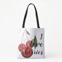 Eu Amo Cerejas Que pintam Aquarelas Monograma Com