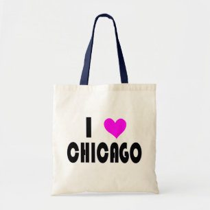 Bolsa Tote Eu amo Chicago