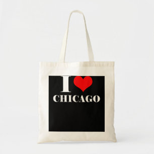 Bolsa Tote Eu amo Chicago, I Heart Chicago Tee Illinois