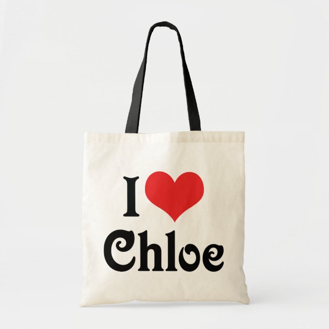 Bolsa Tote Eu Amo Chloe (Frente)