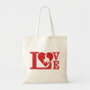 Bolsa Tote Eu amo Cowboys, Cowboy Love