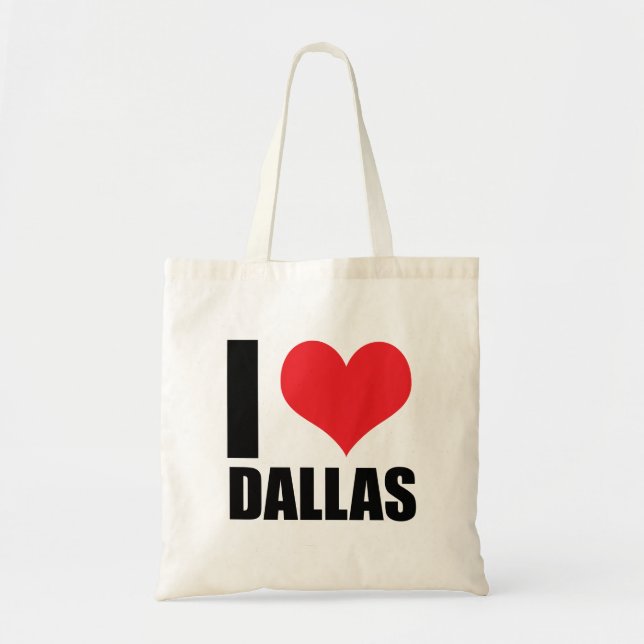 Bolsa Tote Eu amo Dallas (Frente)