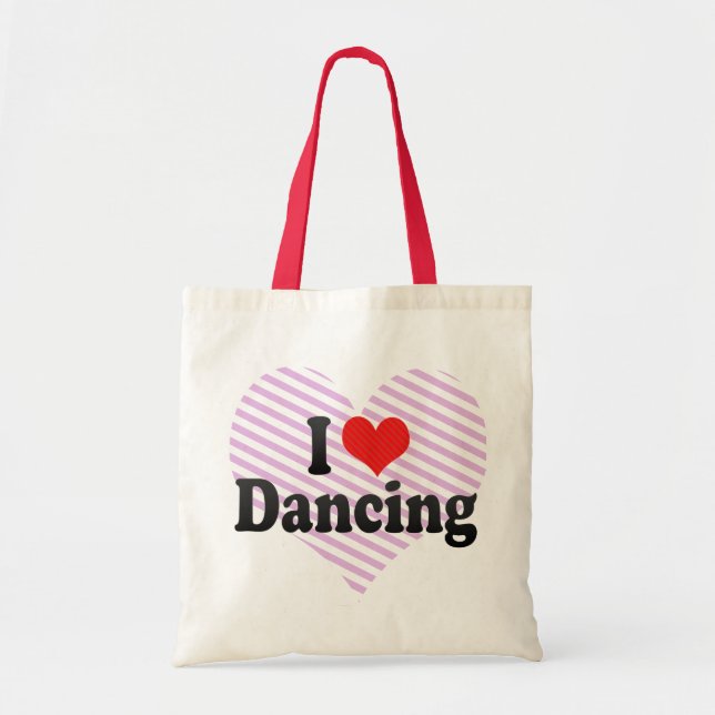 Bolsa Tote Eu amo dançar (Frente)