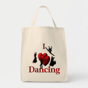Bolsa Tote Eu Amo Dançar Dos Dois Lados
