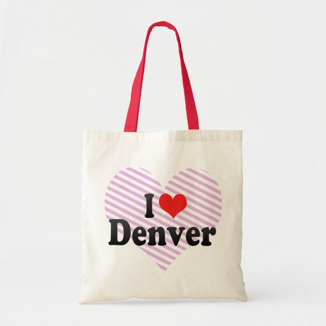 Bolsa Tote Eu amo Denver (Frente)