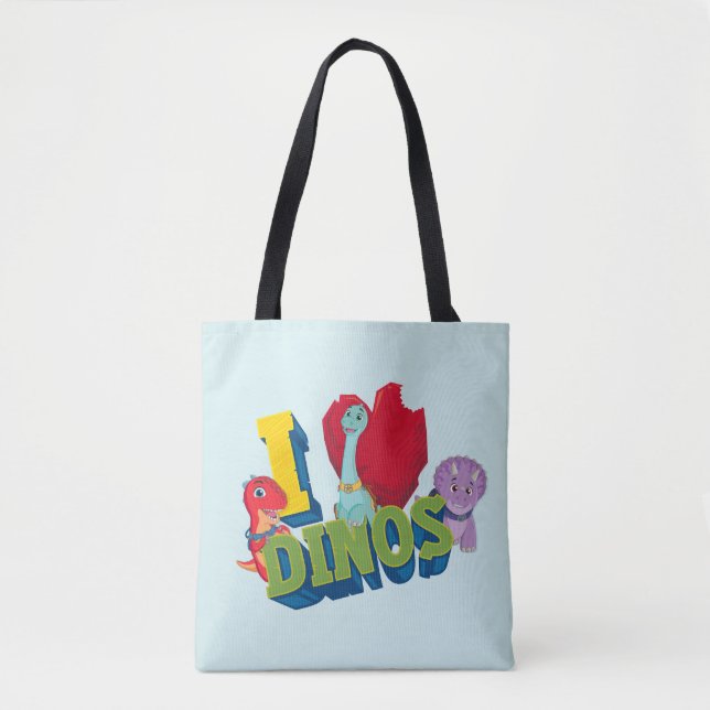 Bolsa Tote Eu Amo Dinos | Dino Ranch (Frente)