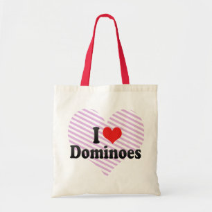 Bolsa Tote Eu amo dominós