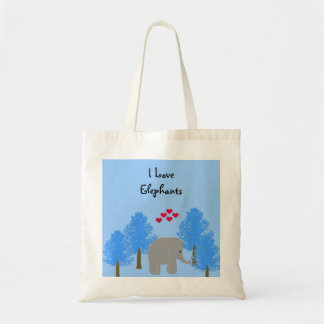 Bolsa Tote Eu Amo Elefantes
